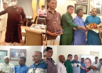 প্রতিমন্ত্রী ও আ’লীগ নেতৃবৃন্দকে নবনির্বাচিত মেয়র আলমগীর চৌধুরীর শুভেচ্ছা