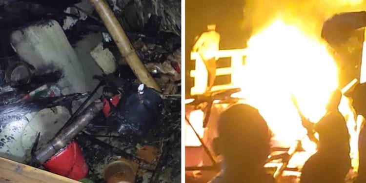 পেকুয়ায় মন্ডপে আগুন: তিন মামলায় আসামি ১০৩১জন, আটক ১৩