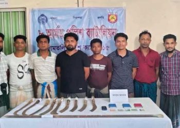 আরসা কমান্ডার সেলিম সহ ৮ রোহিঙ্গা সন্ত্রাসী আটক