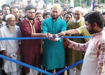 পশ্চিম বড়ভেওলায় চেয়ারম্যান প্রার্থী সুমনের অফিস উদ্বোধন