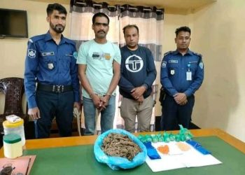লামায় ইয়াবা ও গাজাসহ মাদক সম্রাট মধু আটক