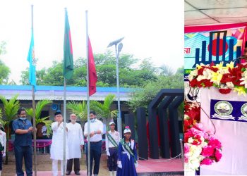 বীচ পাবলিক স্কুল ও আলহাজ্ব ফাতেমা ফেরদৌস বিদ্যালয়ের শহীদ মিনার উদ্বোধন, এমপি কমল সংবর্ধিত