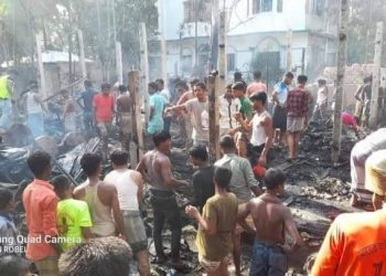 চকরিয়ায় অগ্নিকান্ডে তিনটি বসতঘর  পুড়ে ছাই