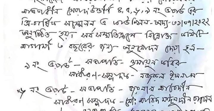চকরিয়া পৌরসভা আওয়ামী লীগের ৪ ওয়ার্ডের কমিটি গঠিত 1 চকরিয়া পৌরসভা আওয়ামী লীগের ৪ ওয়ার্ডের কমিটি গঠিত
