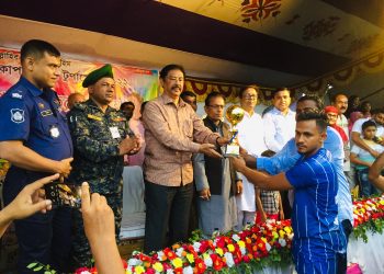 বীর বাহাদুর গোল্ডকাপ টুর্ণামেন্টে চ্যাম্পিয়ান ‘হরিণঝিরি লাল সবুজ’