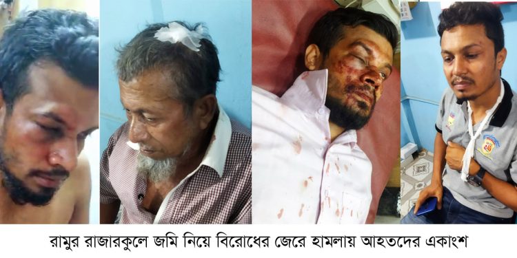 রামুতে জমি জবর-দখলে ব্যর্থ হয়ে সন্ত্রাসী হামলা, আহত ৬ জন