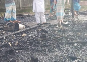 পেকুয়ায় দু’ভাইয়ের বসতঘর আগুনে পুঁড়ে ছাই