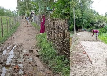 পেকুয়ায় জনগুরুত্বপূর্ণ রাস্তার বরাদ্দ নিয়ে যুবলীগ নেতার বাড়ির রাস্তা সংস্কার!!