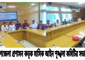 পেকুয়া উপজেলায় মাসিক আইন শৃঙ্খলা কমিটির সভা অনুষ্ঠিত