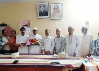 বদরখালী সমিতিতে দেলোয়ার সভাপতি নির্বাচিত হওয়ায়  উত্তরণের সংবর্ধনা
