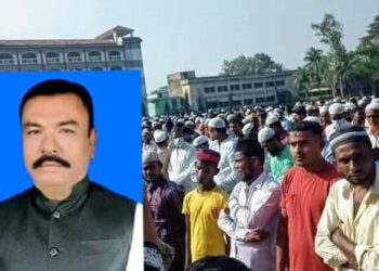ফাইতং ইউপির সাবেক চেয়ারম্যান জালালের জানাজায় শোকার্ত মানুষের ঢল