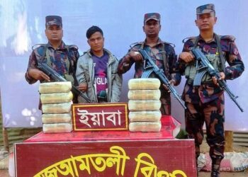 একলাখ ইয়াবা নিয়ে রোহিঙ্গা তরুণ আটক