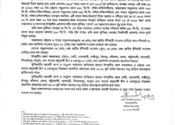 কক্সবাজার ও চট্টগ্রামে ৮ নং মহাবিপদ সংকেত