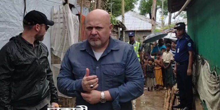 রোহিঙ্গা ক্যাম্প পরিদর্শন করেছেন আইসিসি’র প্রধান কৌঁসুলি এ এ খান