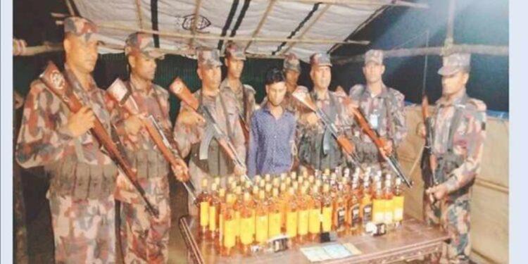 আলীকদমে বিদেশী মদসহ আটক ১
