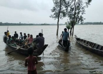 চকরিয়ায় ভারী বর্ষণ, পাহাড়ি ঢলে ভয়াবহ  বন্যার আশঙ্কা