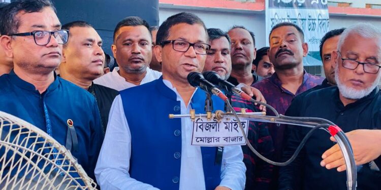 আওয়ামী লীগকে ধাক্কা দিয়ে ফেলা যাবে না : এনামুল হক শামীম