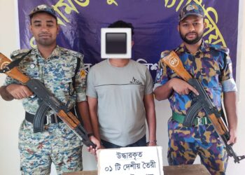 রোহিঙ্গা শিবিরে অস্ত্রসহ হত্যা মামলার আসামি আটক
