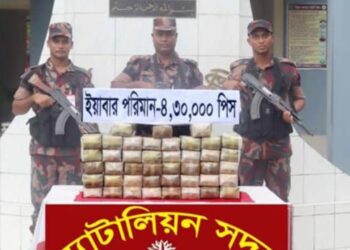 বিপুল পরিমাণ ইয়াবা ফেলে মিয়ানমার পালাল পাচারকারী