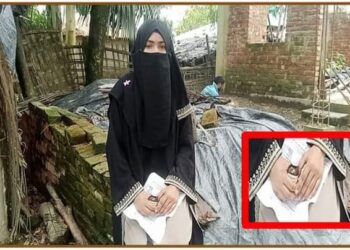 স্ত্রীর মর্যাদা পেতে বিষের বোতল হাতে অনশনে তরুণী!