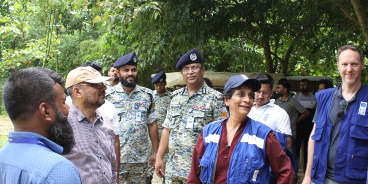 জাতিসংঘের সহকারী মহাসচিবের রোহিঙ্গা শিবির পরিদর্শন
