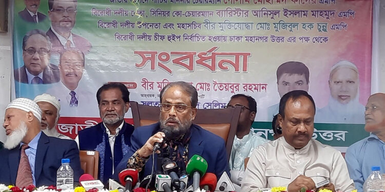 এই মুহূর্তে দল ভাগের সম্ভাবনা দেখছি না: জি এম কাদের