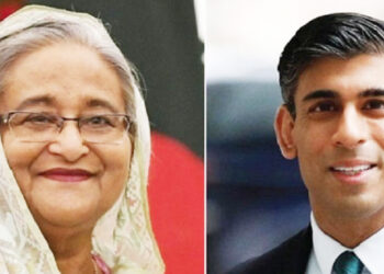 পাশে থাকার প্রতিশ্রুতি দিয়ে প্রধানমন্ত্রীকে চিঠি ঋষি সুনাকের