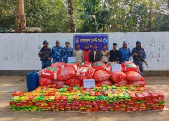 মিয়ানমারে পণ্য পাচারকালে আটক ৬
