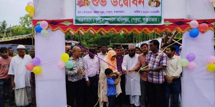 পেকুয়ায় তিনদিন ব্যাপী কন্দাল কৃষি মেলা উদ্বোধন 1 পেকুয়ায় তিনদিন ব্যাপী কন্দাল কৃষি মেলা উদ্বোধন