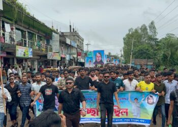 সালাহউদ্দিনের আগমন উপলক্ষে পেকুয়ায় ছাত্রদলের স্বাগত মিছিল
