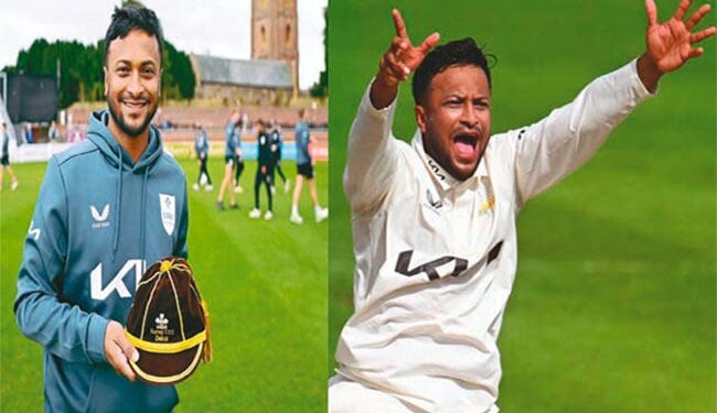 সাকিবের পাঁচ উইকেটে জয়ের দ্বারপ্রান্তে সারে