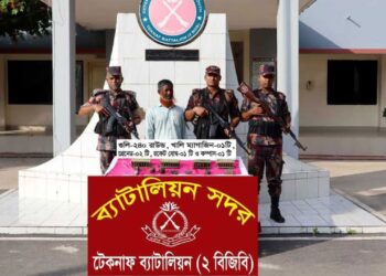 টেকনাফে গুলি- রকেট বোমাসহ আটক ১