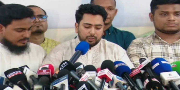 আওয়ামী লীগের বিষয়ে 'সিদ্ধান্ত' দেওয়ার এখতিয়ার সেনাবাহিনীর নেই -এনসিপি'র আহ্বায়ক নাহিদ 1 আওয়ামী লীগের বিষয়ে ‘সিদ্ধান্ত’ দেওয়ার এখতিয়ার সেনাবাহিনীর নেই -এনসিপি’র আহ্বায়ক নাহিদ